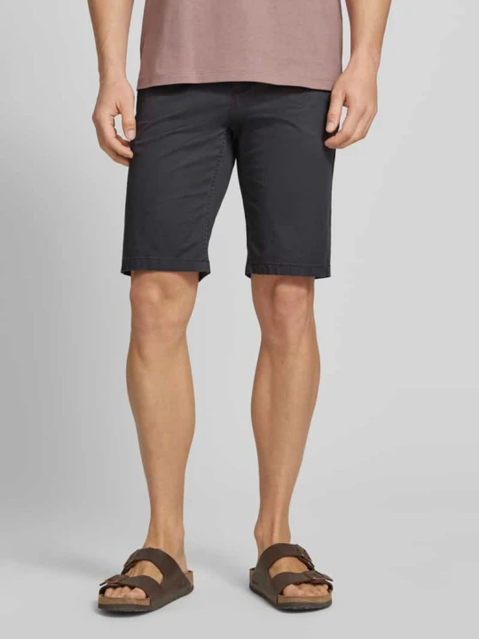 Zdjęcie produktu Szorty chino o kroju slim fit z mieszanka bawełny Tom Tailor Ciemnoszary