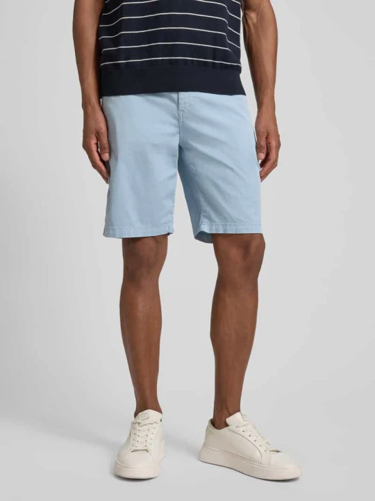 Zdjęcie produktu Szorty chino o kroju tapered z mieszanka bawełny Boss Jasnoniebieski