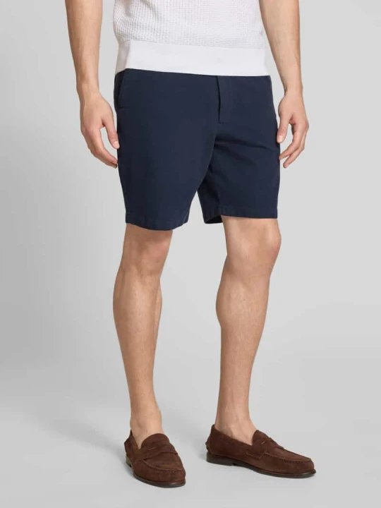Zdjęcie produktu Szorty chino w kroju nowoczesny fit z mieszanka bawełny model 'KANE1' Boss Granatowy