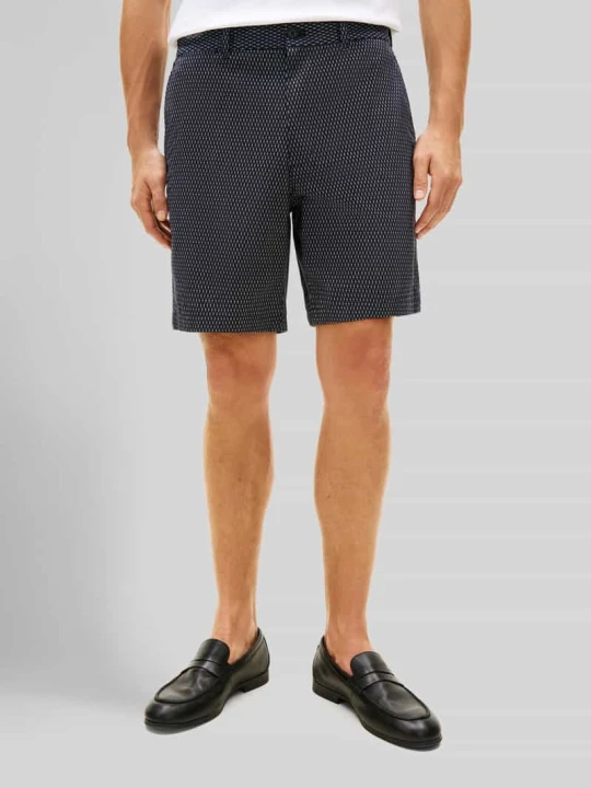 Zdjęcie produktu Szorty chino w kroju regular fit z mieszanki bawełny Tommy Hilfiger Granatowy