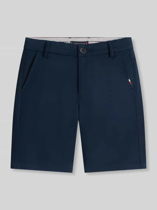 Zdjęcie produktu Szorty chino w kroju regular fit z mieszanki bawełny Tommy Hilfiger Granatowy