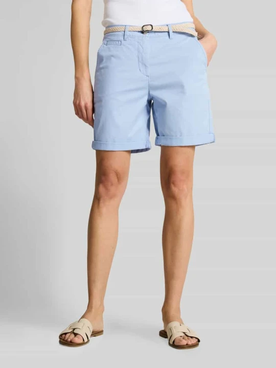 Zdjęcie produktu Szorty chino z paskiem Tom Tailor Jasnoniebieski