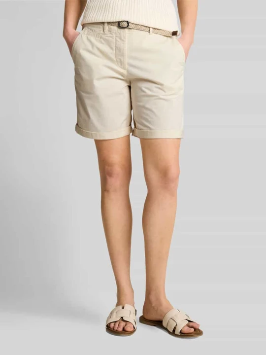 Zdjęcie produktu Szorty chino z paskiem Tom Tailor Złamany biały
