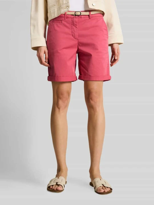 Zdjęcie produktu Szorty chino z paskiem Tom Tailor Mocnoróżowy