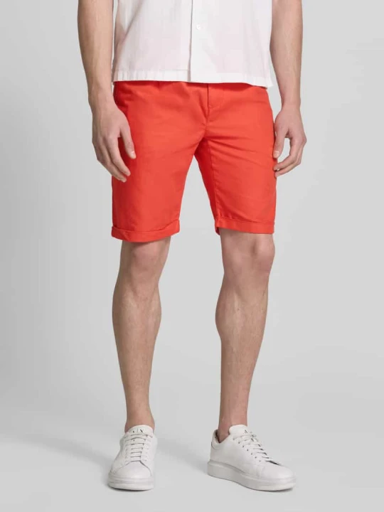 Zdjęcie produktu Szorty chino ze ściągaczem model 'DAWSON' Lerros Ciemnopomarańczowy