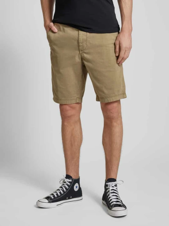 Zdjęcie produktu Szorty chinosy o kroju regular fit z bocznymi, wpuszczanymi kieszeniami Superdry Oliwkowy