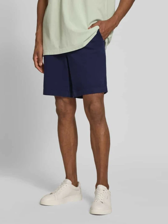 Zdjęcie produktu Szorty chinosy o kroju regular fit z mieszanki bawełny model 'CHINO' ARMEDANGELS Granatowy