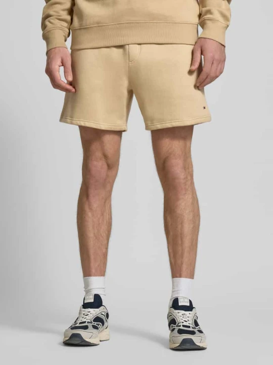 Zdjęcie produktu Szorty z bawełnianej mieszanki w kroju regular fit Tommy Jeans Beżowy