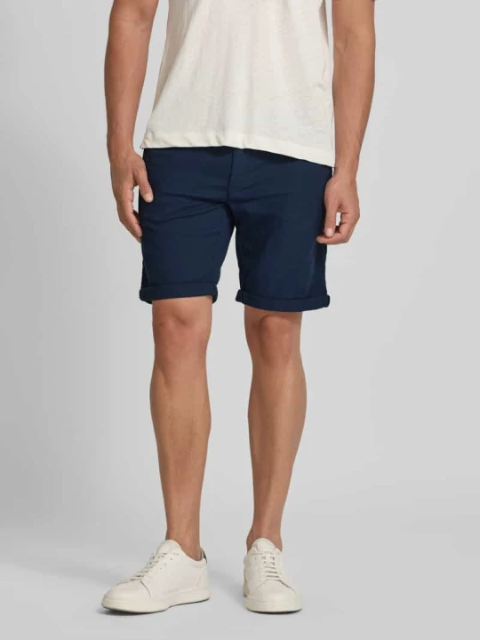 Zdjęcie produktu Szorty chinosy o kroju slim fit z kieszeniami z tyłu MCNEAL Granatowy