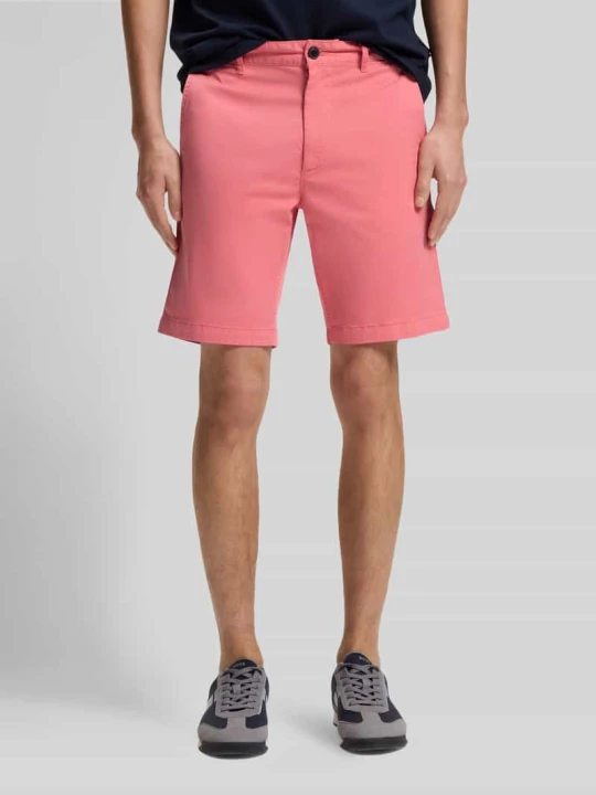 Zdjęcie produktu Szorty chinos z mieszanki bawełny w kroju slim fit Boss Mocnoróżowy