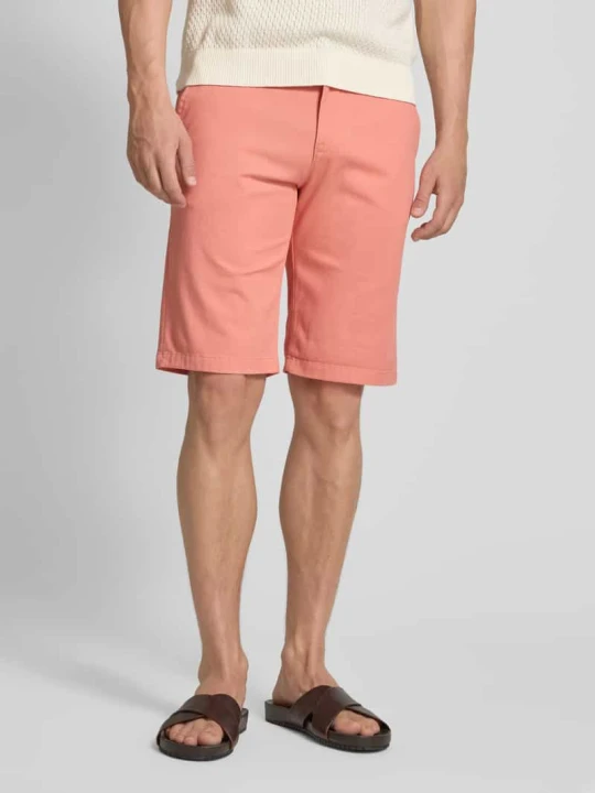 Zdjęcie produktu Szorty chinosy o kroju slim fit z mieszanki bawełny Tom Tailor Różowy