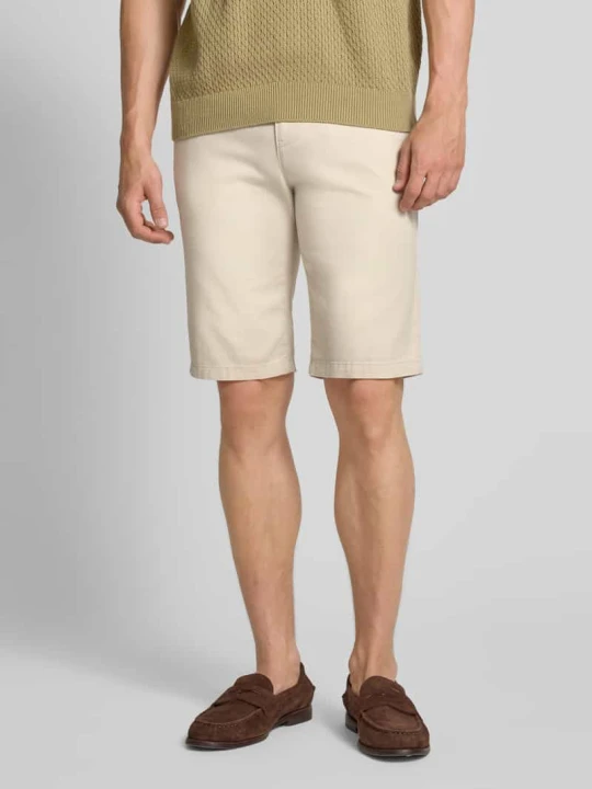 Zdjęcie produktu Szorty chinosy o kroju slim fit z mieszanki bawełny Tom Tailor Beżowy
