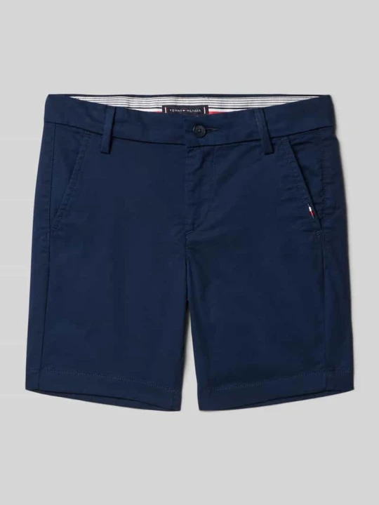 Zdjęcie produktu Szorty chinosy z detalem z logo Tommy Hilfiger Granatowy