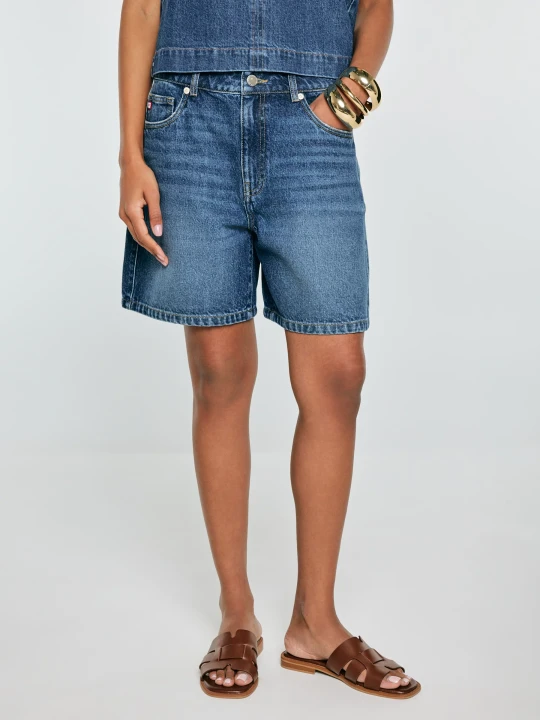 Zdjęcie produktu szorty damskie jeansowe granatowe soleil 588 Big Star
