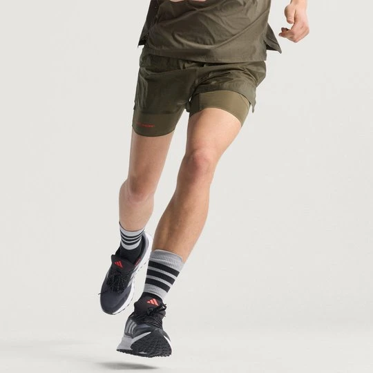 Zdjęcie produktu Szorty do biegania 2 w 1 Adi365 H.Koumori Adidas Olive Strata