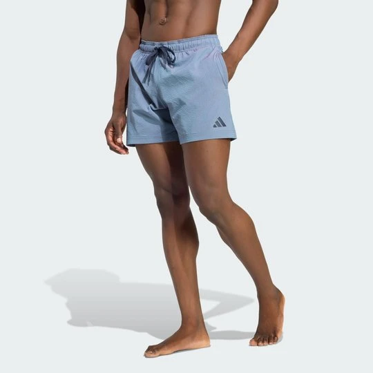 Zdjęcie produktu SZORTY DO PŁYWANIA IRIDESCENT SEERSUCKER SWIM SHORTS 5 INCH Adidas granatowy