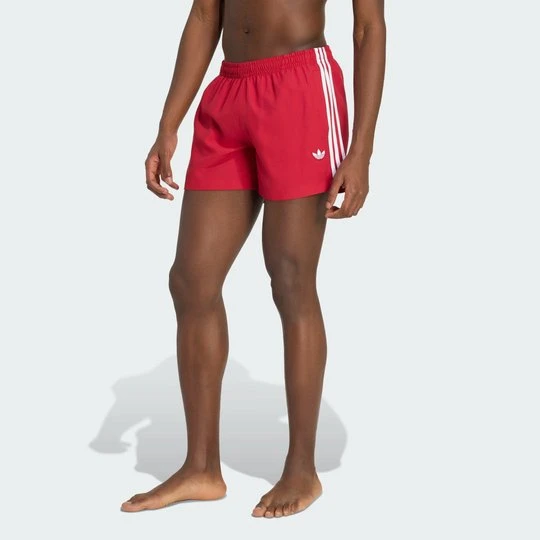 Zdjęcie produktu Szorty do pływania z 3 paskami Adidas Team Victory Red