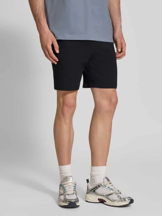 Zdjęcie produktu Szorty dresowe o kroju loose fit z mieszanki bawełny ekologicznej model 'KIAN' Only & Sons Czarny