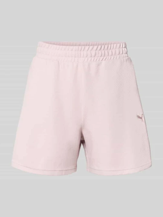 Zdjęcie produktu Szorty dresowe o kroju loose fit z mieszanki bawełny model 'ESS ELEVATED' Puma Różowy