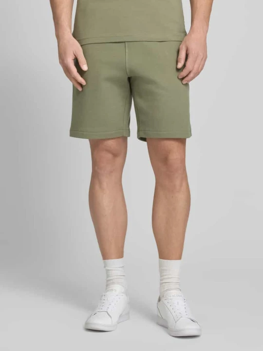 Zdjęcie produktu Szorty dresowe o kroju regular fit z czystej bawełny Lacoste Oliwkowy
