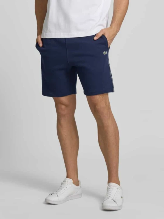 Zdjęcie produktu Szorty dresowe o kroju regular fit z czystej bawełny Lacoste Ciemnoniebieski