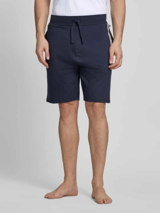 Zdjęcie produktu Szorty dresowe o kroju regular fit z czystej bawełny model 'AUTHENTIC' Boss Granatowy
