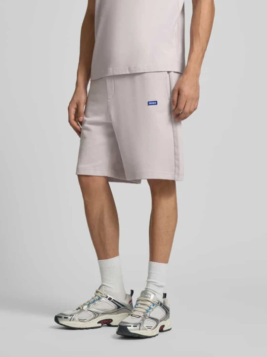 Zdjęcie produktu Szorty dresowe o kroju regular fit z czystej bawełny Model 'NASENSIO' Hugo Jasnofioletowy