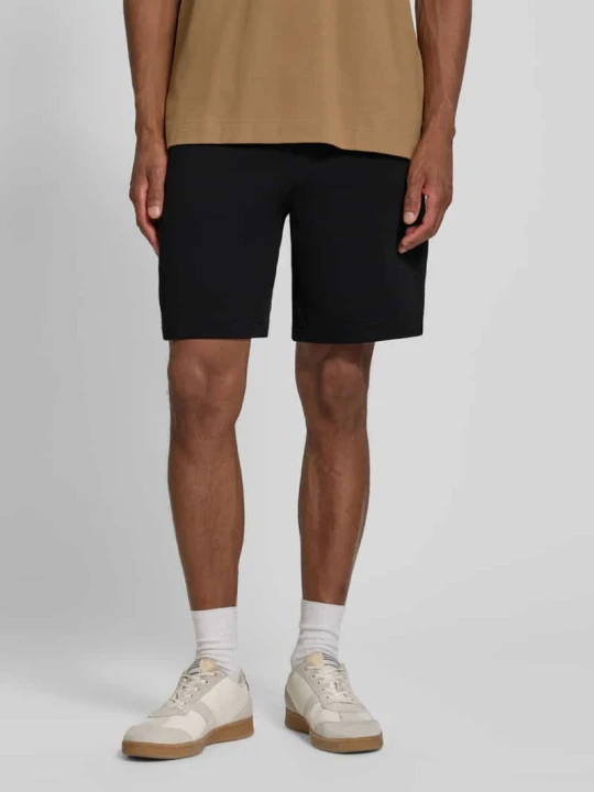 Zdjęcie produktu Szorty dresowe o kroju regular fit z mieszanka bawełny Lacoste Czarny