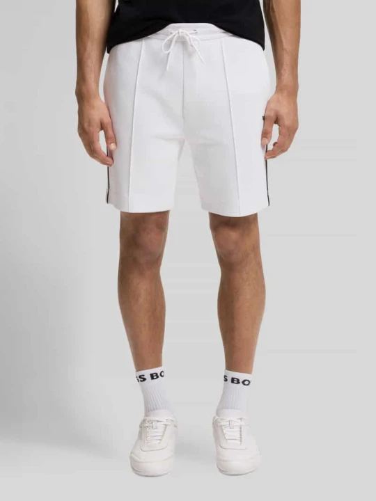 Zdjęcie produktu Szorty dresowe o kroju regular fit z mieszanka bawełny model 'JT_JOIN HEADLO' Boss Biały