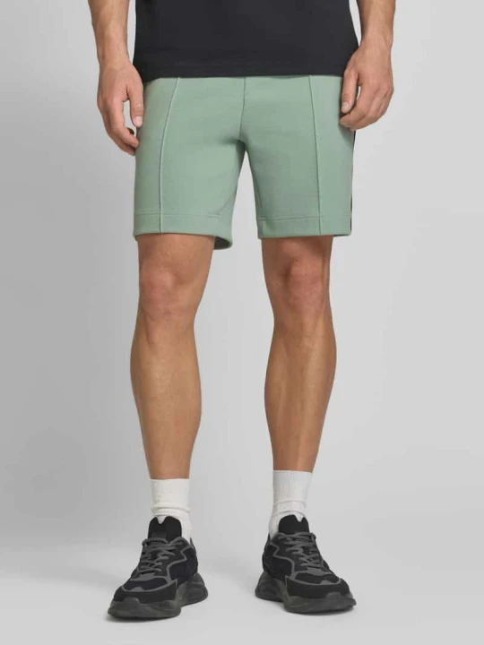 Zdjęcie produktu Szorty dresowe o kroju regular fit z mieszanka bawełny model 'JT_JOIN HEADLO' Boss Miętowy