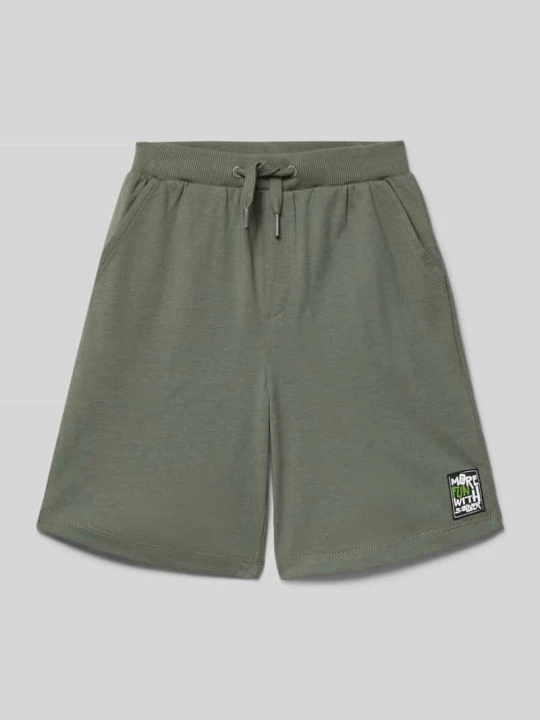 Zdjęcie produktu Szorty dresowe o kroju regular fit z mieszanka bawełny s.Oliver Khaki