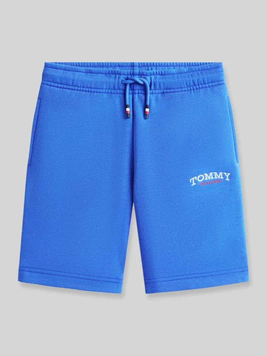 Zdjęcie produktu Szorty dresowe o kroju regular fit z mieszanka bawełny Tommy Hilfiger Królewski niebieski
