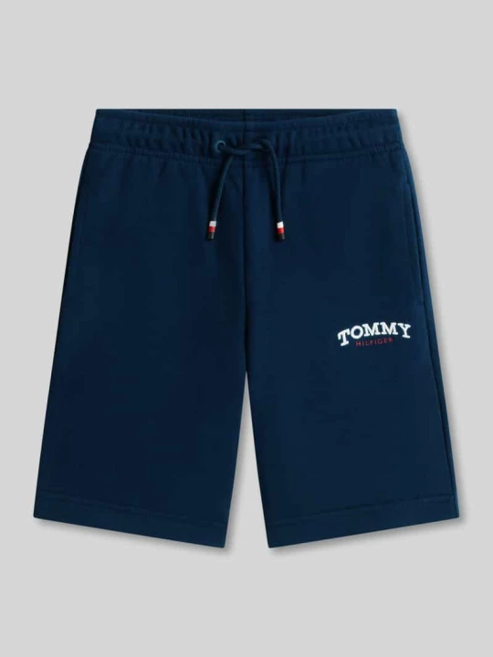 Zdjęcie produktu Szorty dresowe o kroju regular fit z mieszanka bawełny Tommy Hilfiger Granatowy