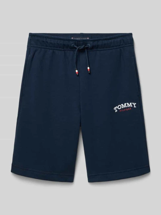 Zdjęcie produktu Szorty dresowe o kroju regular fit z mieszanka bawełny Tommy Hilfiger Granatowy