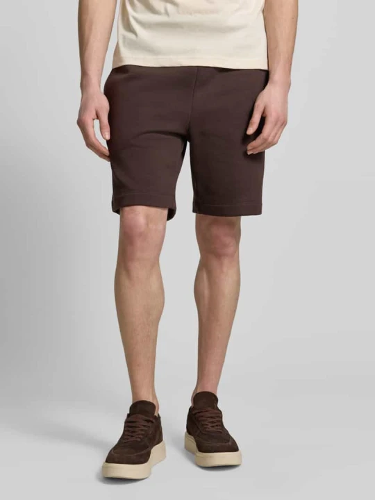 Zdjęcie produktu Szorty dresowe o kroju regular fit z mieszanki bawełny Lacoste Czekoladowy