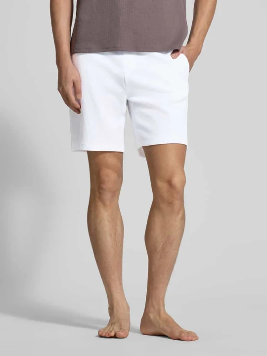 Zdjęcie produktu Szorty dresowe o kroju regular fit z mieszanki bawełny model 'WAFFLE SHORTS' Boss Biały