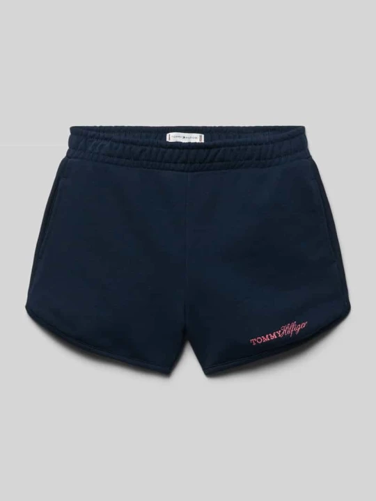 Zdjęcie produktu Szorty dresowe o kroju relaxed fit z mieszanka bawełny Tommy Hilfiger Granatowy