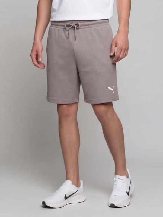 Zdjęcie produktu Szorty dresowe o kroju relaxed fit z mieszanki bawełny 'ESS ELEVATED' Puma Błotnisty