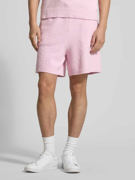 Zdjęcie produktu Szorty dresowe o kroju relaxed fit z mieszanki bawełny Lacoste Różowy