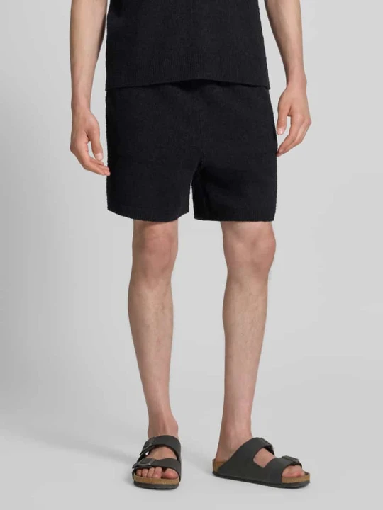 Zdjęcie produktu Szorty dresowe o kroju relaxed fit z mieszanki bawełny Lacoste Ciemnoniebieski