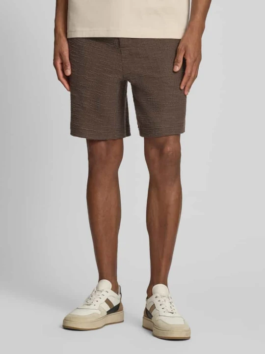Zdjęcie produktu Szorty dresowe o kroju relaxed fit z mieszanki bawełny Marc O'Polo Ciemnobrązowy