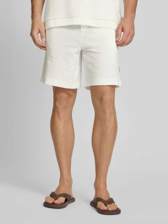 Zdjęcie produktu Szorty dresowe o kroju relaxed fit z mieszanki bawełny Marc O'Polo Złamany biały