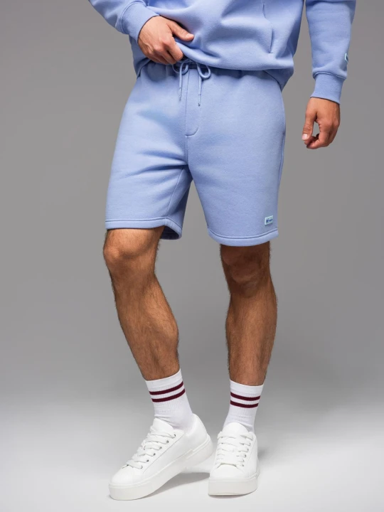 Zdjęcie produktu Szorty dresowe unisex ze ściągaczem w pasie – lawendowe V9 - Rozmiar: XS / S Ombre Clothing lawendowy