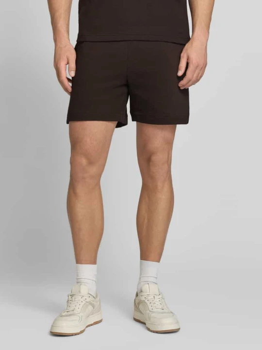 Zdjęcie produktu Szorty dresowe w kroju regular fit z czystej bawełny Lacoste Czekoladowy