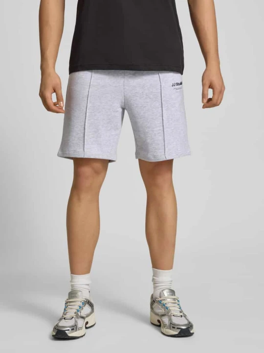 Zdjęcie produktu Szorty dresowe z logo model 'KANE' Jack&Jones Jasnoszary melanż