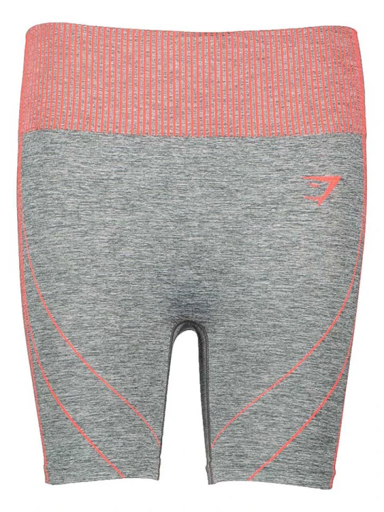 Zdjęcie produktu Gymshark Szorty funkcyjne "Hyper-Amplify Seamless" w kolorze szaro-czerwonym rozmiar: XS