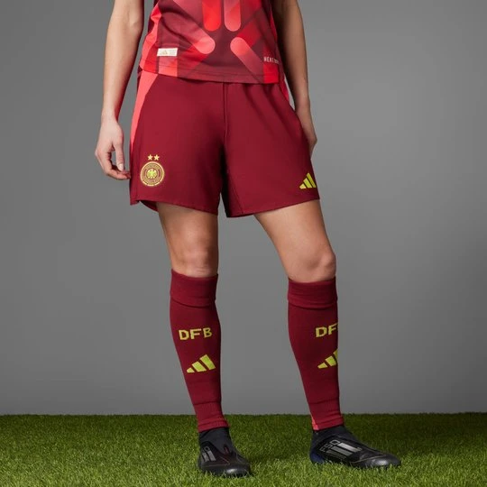 Zdjęcie produktu Szorty Germany 25 (Women's Team) Away Authentic Adidas Team Coll Burgundy 2