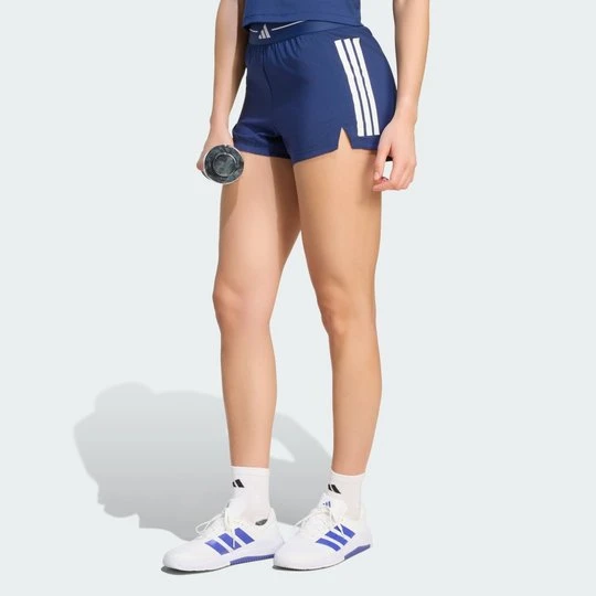 Zdjęcie produktu Szorty Hyperglam z tkaniny z 3 paskami Adidas Dark Blue