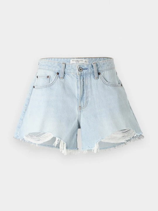 Zdjęcie produktu Szorty jeansowe Abercrombie & Fitch jasnoniebieski denim