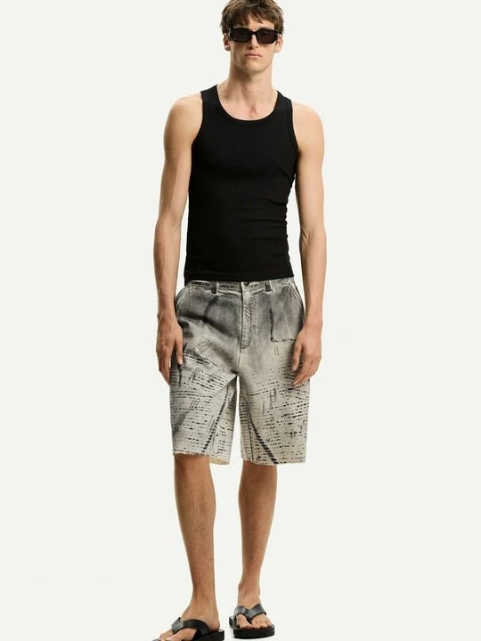 Zdjęcie produktu Szorty jeansowe Bershka piaskowy
